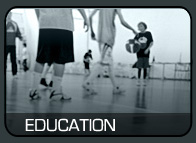 EDUCATION: gymnasiums, club houses, coaches offices, conference rooms, hallways, and learning centers